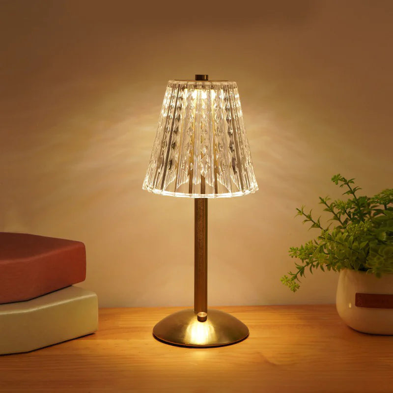 Luxury Gold Crystal Table Lamp